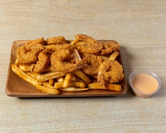 1/2 lb Shrimp & Fries.